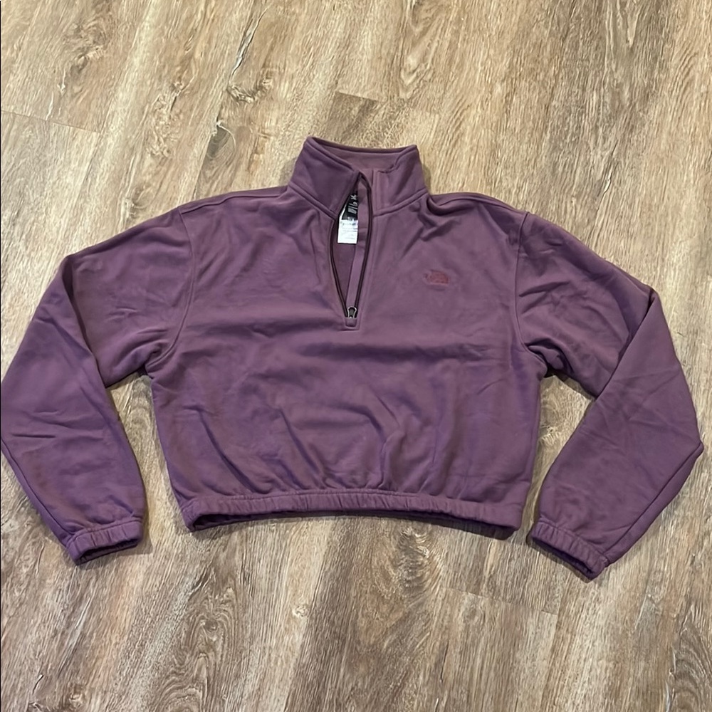 North Face Purple Quarter-Zip Pullover